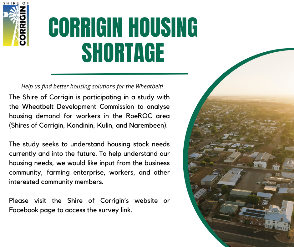 Corrigin Housing Shortage Survey